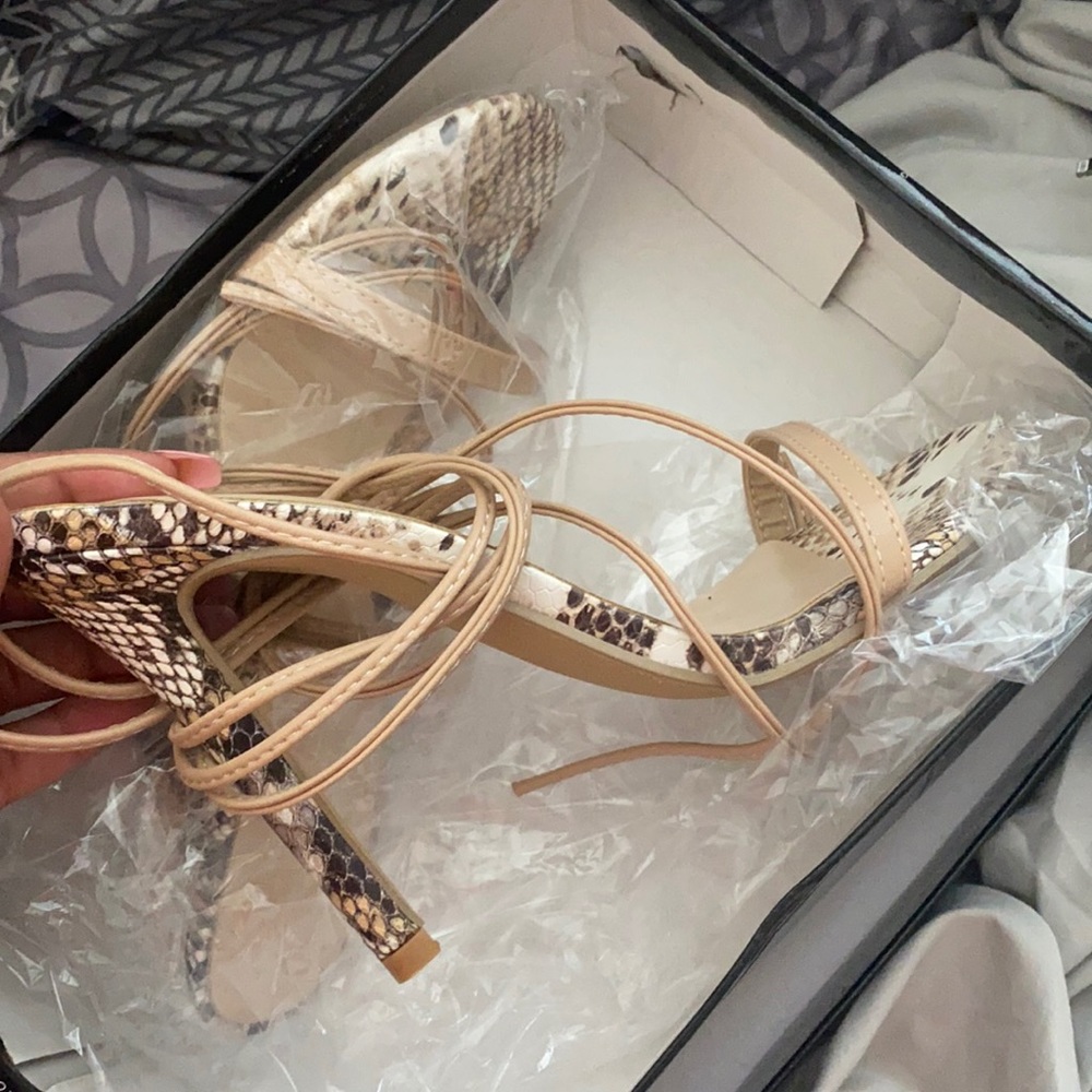 snakeskin heels